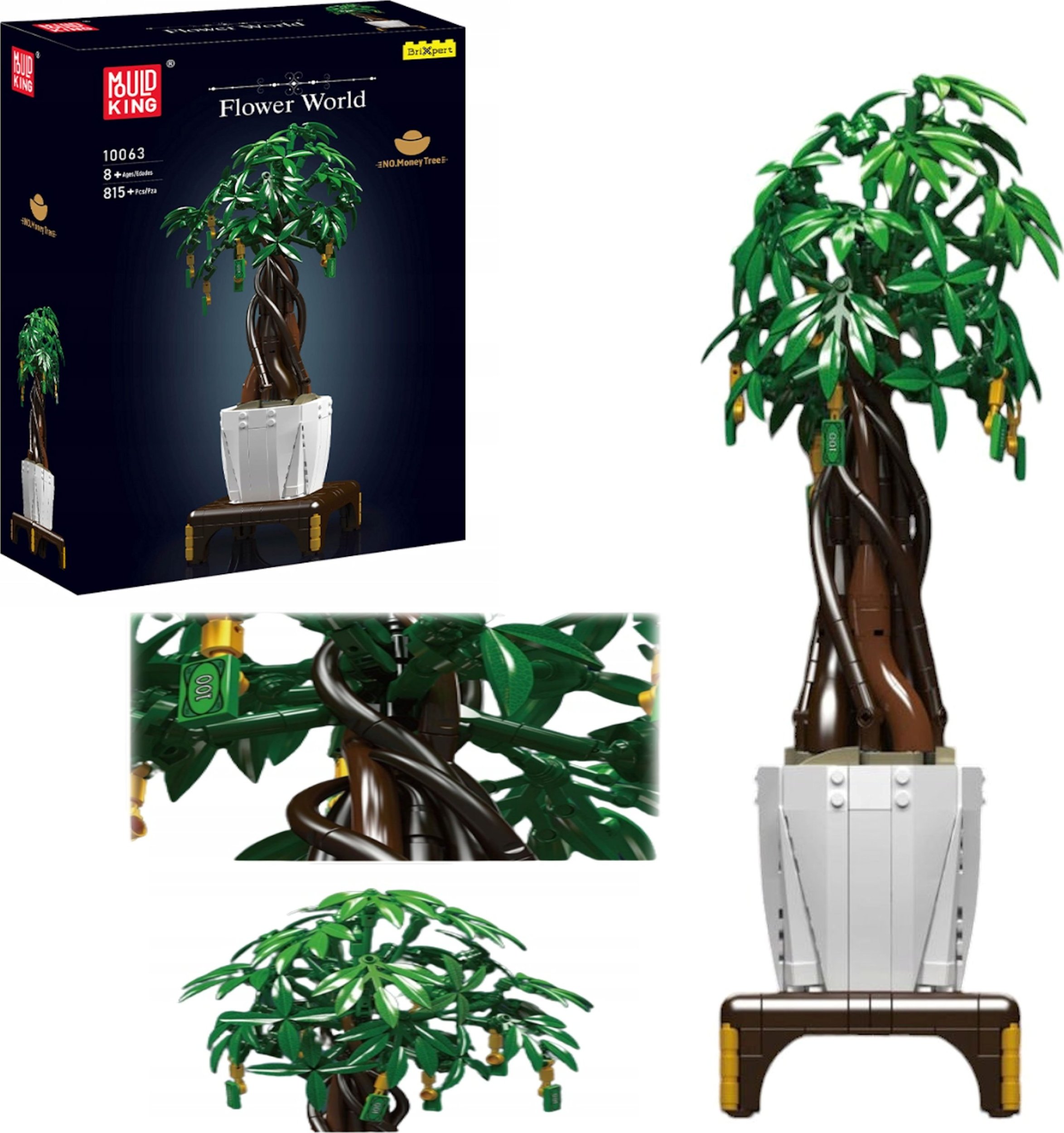 Coil Coil klocki konstrukcyjne zestaw 815 elementów drzewko szczęścia dekoracja