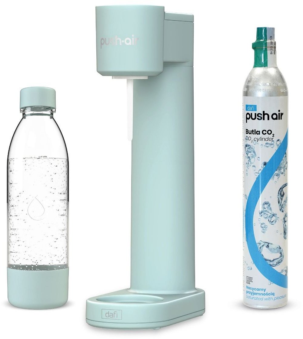 Saturator Dafi PushAir + butelka + gaz Miętowy
