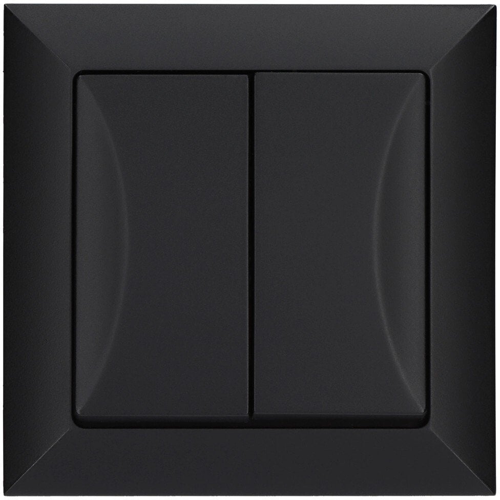 Düwi łącznik podtynkowy żaluzjowy roletowy, Pola czarny, 33139