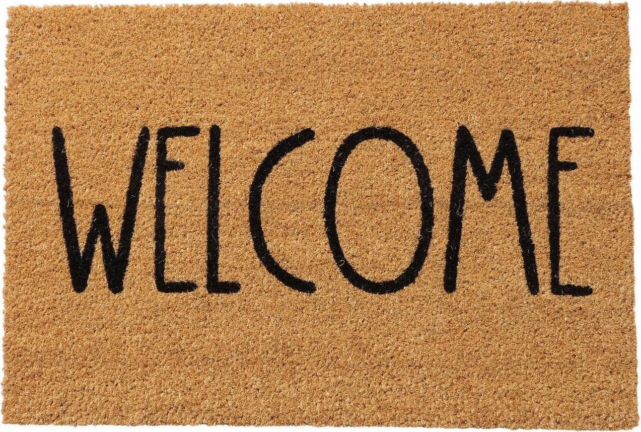 Boltze Wycieraczka pod drzwi, kokos, WELCOME, 40 x 60 cm