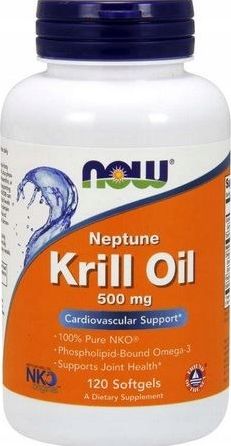 NOW Foods NOW Foods - Olej z Kryla, 500mg, 120 kapsułek miękkich