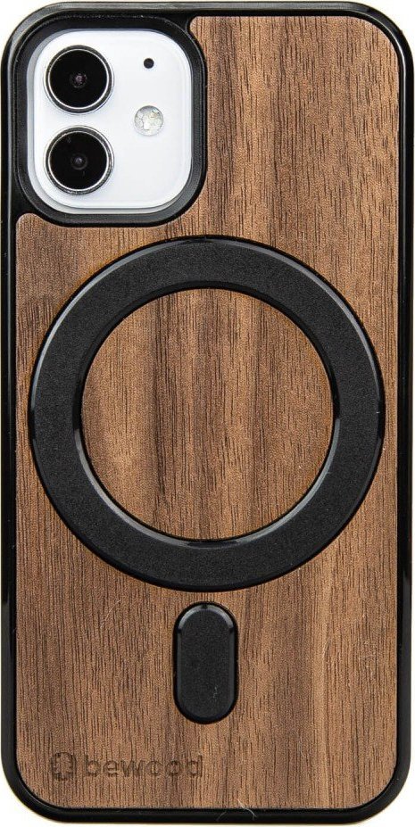 BeWood Drewniane Etui Bewood na iPhone 12 Mini Orzech Amerykański MagSafe