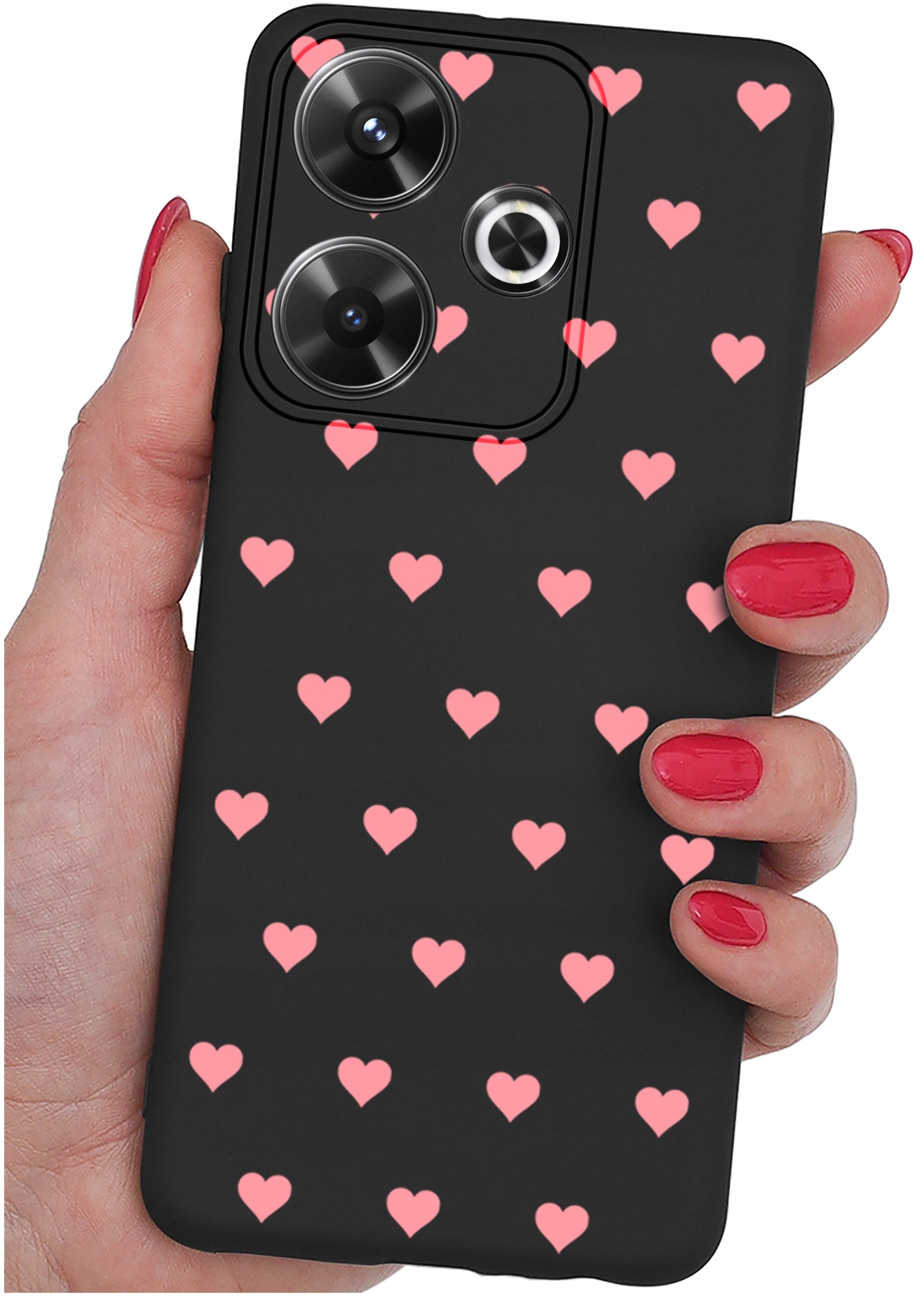 Etui do Xiaomi Redmi 13 4G WZORY |SILIKONOWE MATT CASE + SZKŁO 9H