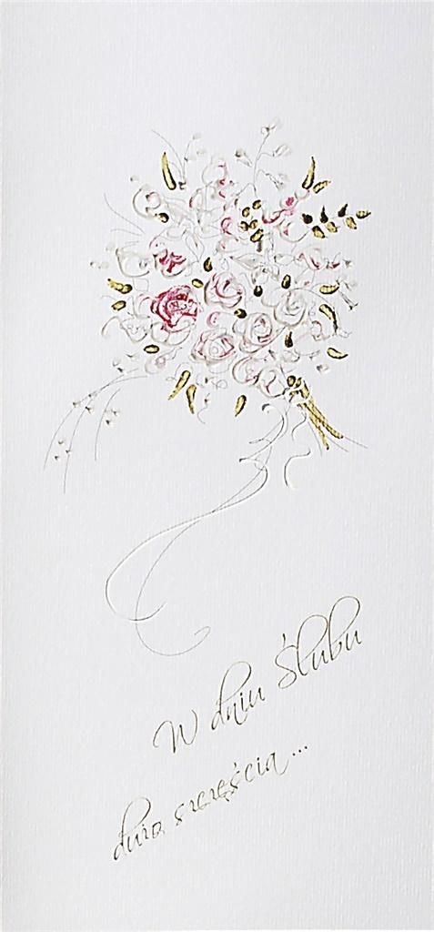 MAK Karnet Ślub DL S07 - Bukiet