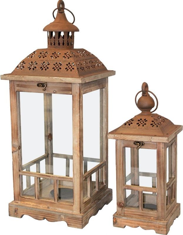 Art-Pol Lampion Drewniany Komplet