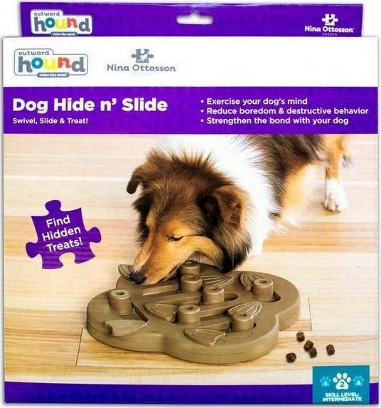 Outward Hound Nina Ottosson Dog Hide N Slide poziom 2 - gra edukacyjna dla psa