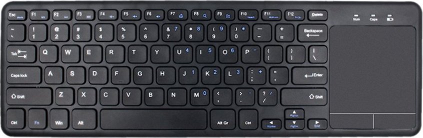 Klawiatura HDWR Bezprzewodowa, wygodna klawiatura z touchpadem typerCLAW BC130