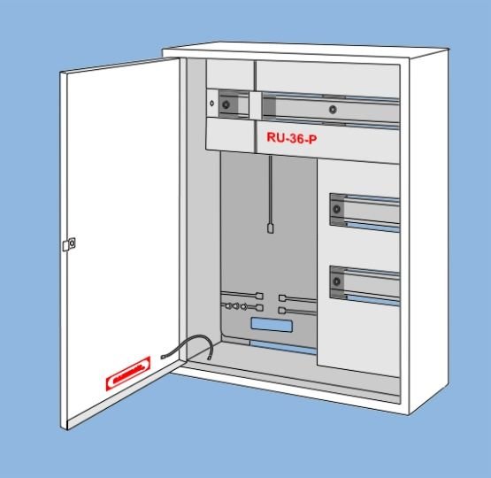 Karwasz Rozdzielnica uniwersalna plombowana 3F biały RU-36-P