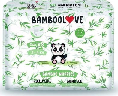 Bamboolove Pieluchy z włóknem bambusowym XS, 2-4 kg, 27 szt.