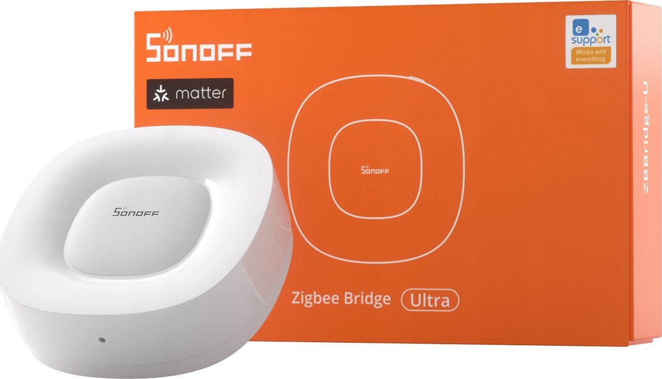 Sonoff Bramka Matter ZigBee Bridge Ultra ZBBridge-U (RJ45 LAN, 1.5 GHz, 1 GB RAM, 8 GB)
