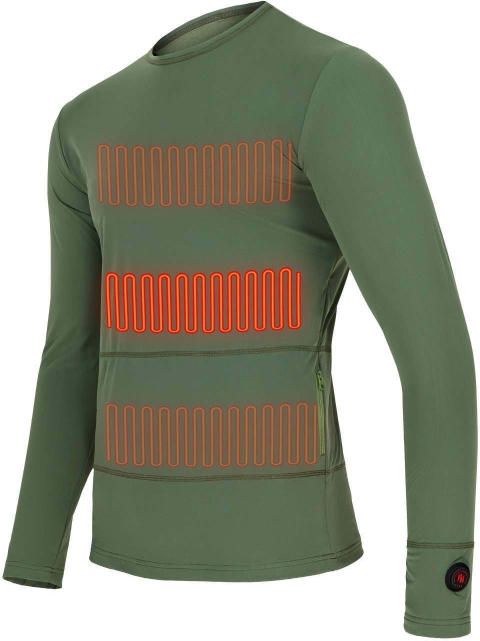 Glovii Ogrzewana bluza zielona r. S