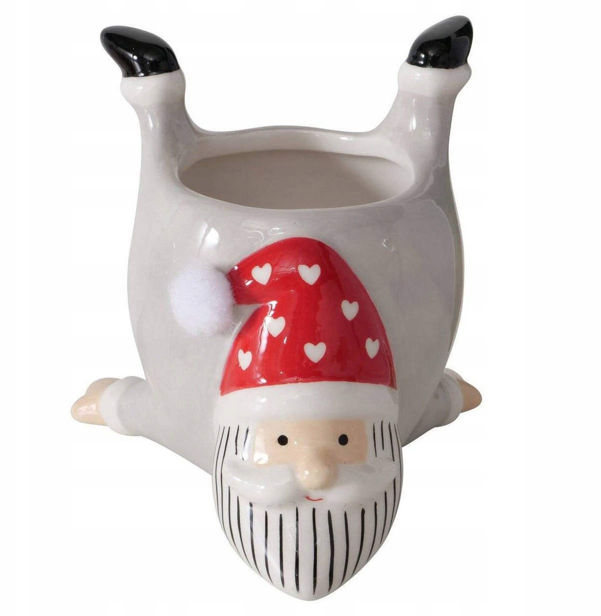 Ceramiczna osłonka na doniczkę TIMMY, wys. 10,5 cm