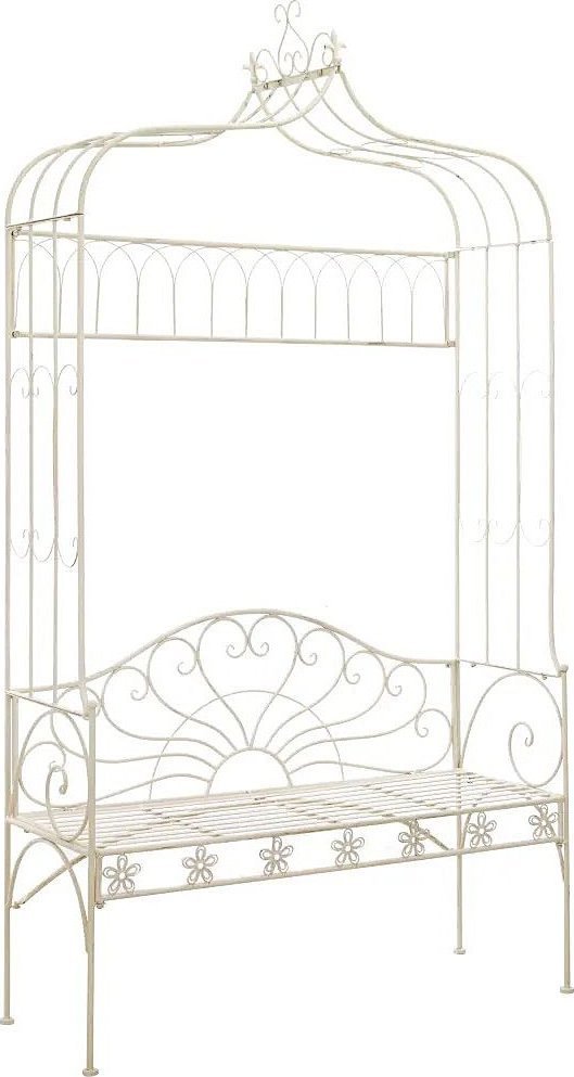 Elior Klasyczna ławka ogrodowa Heine - biała