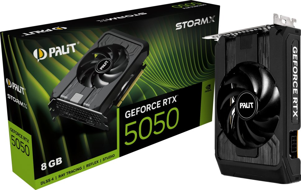 Karta graficzna Palit GeForce RTX 5050 StormX 8GB GDDR6 DLSS4 (NE65050019P1-GB2070F)