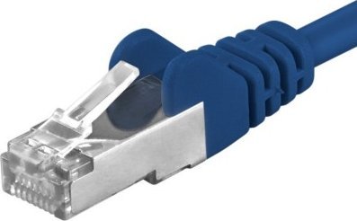 PremiumCord PREMIUMCORD Patch kabel CAT6a S-FTP, RJ45-RJ45, AWG 26/7 0,5m niebieski