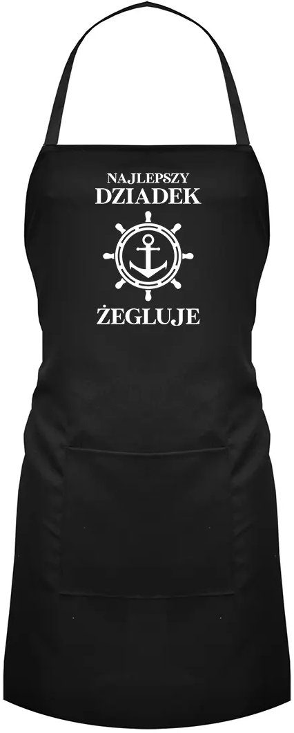 Najlepszy dziadek żegluje - fartuch z nadrukiem