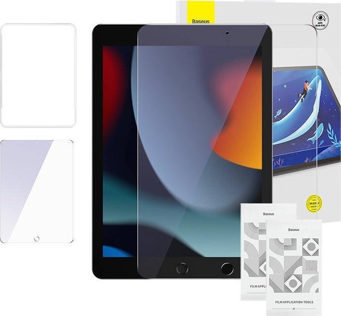 Baseus Szkło hartowane Baseus Crystal 0.3 mm do iPad Pro/Air3 10,5" / iPad 7/8/9 10.2" (2 szt. )