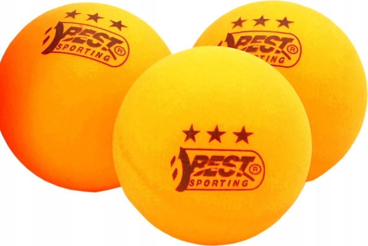 Best Sporting Zestaw 6 pomarańczowych piłeczek do tenisa stołowego średnica 40mm klasa 3 treningowa BEST Sporting 23113