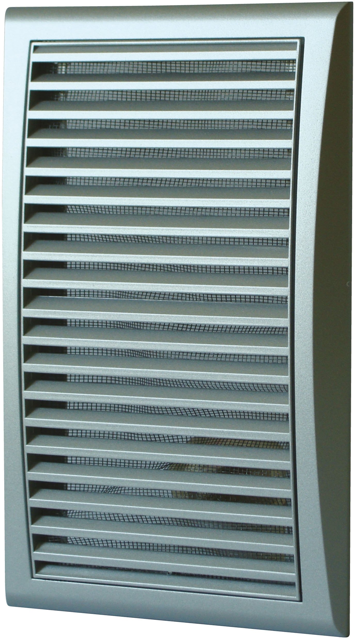 Kratka wentylacyjna z siatką 142x298mm satyna MW128SAT