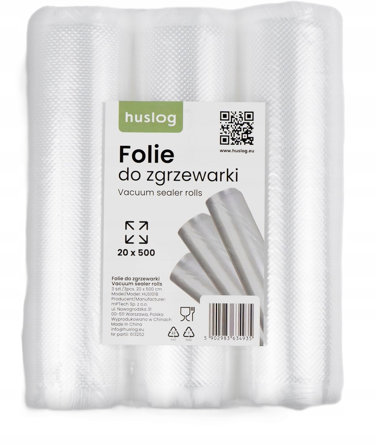 Huslog Folie do zgrzewarki próżniowej HUS1018