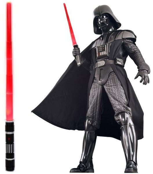 MIECZ ŚWIETLNY LED 80 cm CZERWONY DŹWIĘKI i ŚWIATŁO dla DZIECI STAR WARS