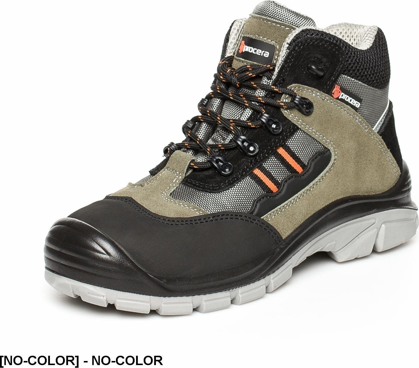 PROCERA MONTE S1P SRC - Trzewik ochronny, podnosek, skóra welurowa METAL FREE bez elementów metalowych 36