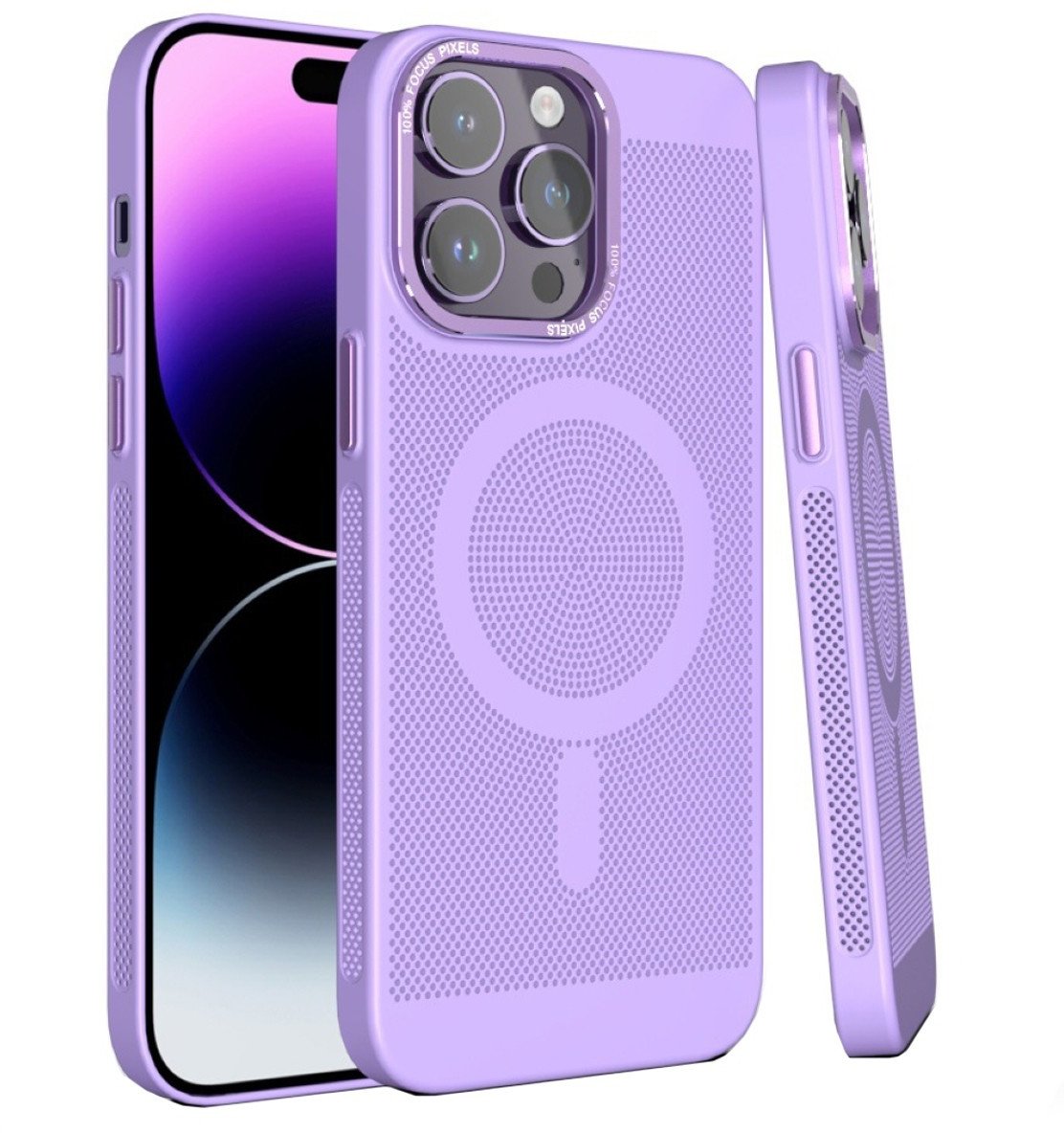 Etui Magnetyczne SUPERO DotMagsafe do iPhone 11 Pro Max, Liliowe