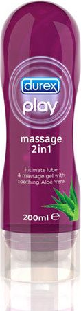 Durex Masažo aliejus ir lubrikantas 2 in 1 "Play Massage" Durex 200 ml