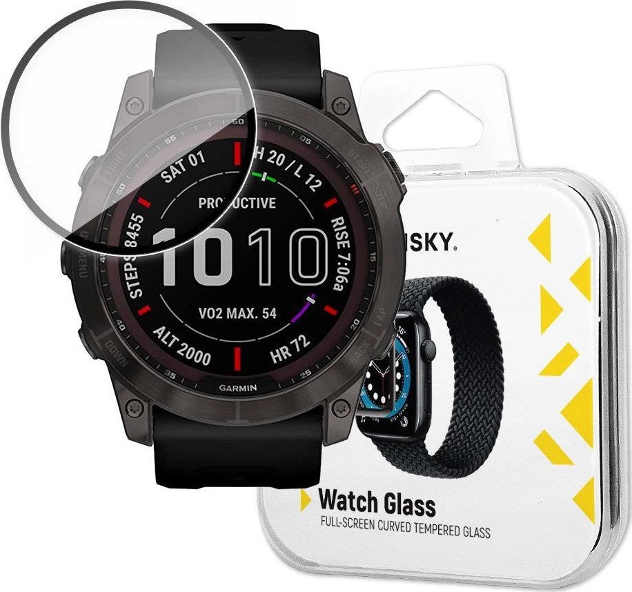 Wozinsky Wozinsky Watch Glass hybrydowe szkło do Garmin Fenix 7 czarny