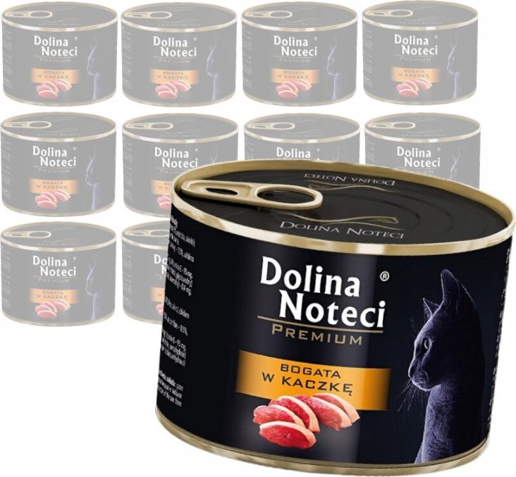 Dolina Noteci Dolina Noteci Premium Kot Bogata w kaczkę puszka 12x185 g