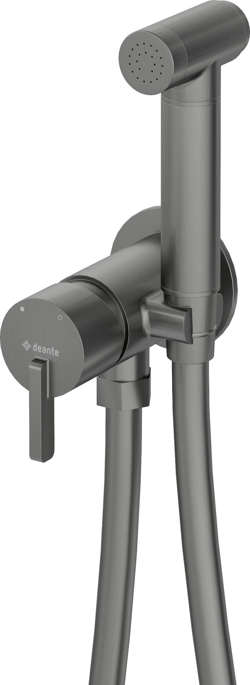 Bateria bidetowa Deante Silia podtynkowa grafitowy (BQS D34M)