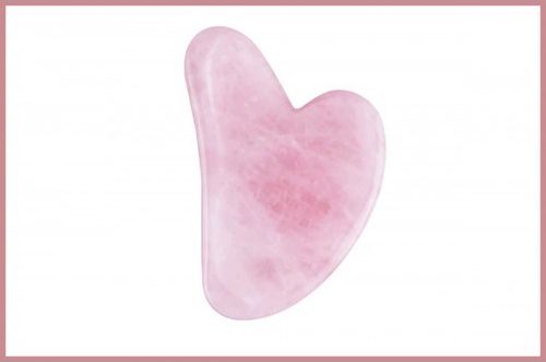Yeye Kamień Gua Sha do masażu i relaksu - różowy kwarc