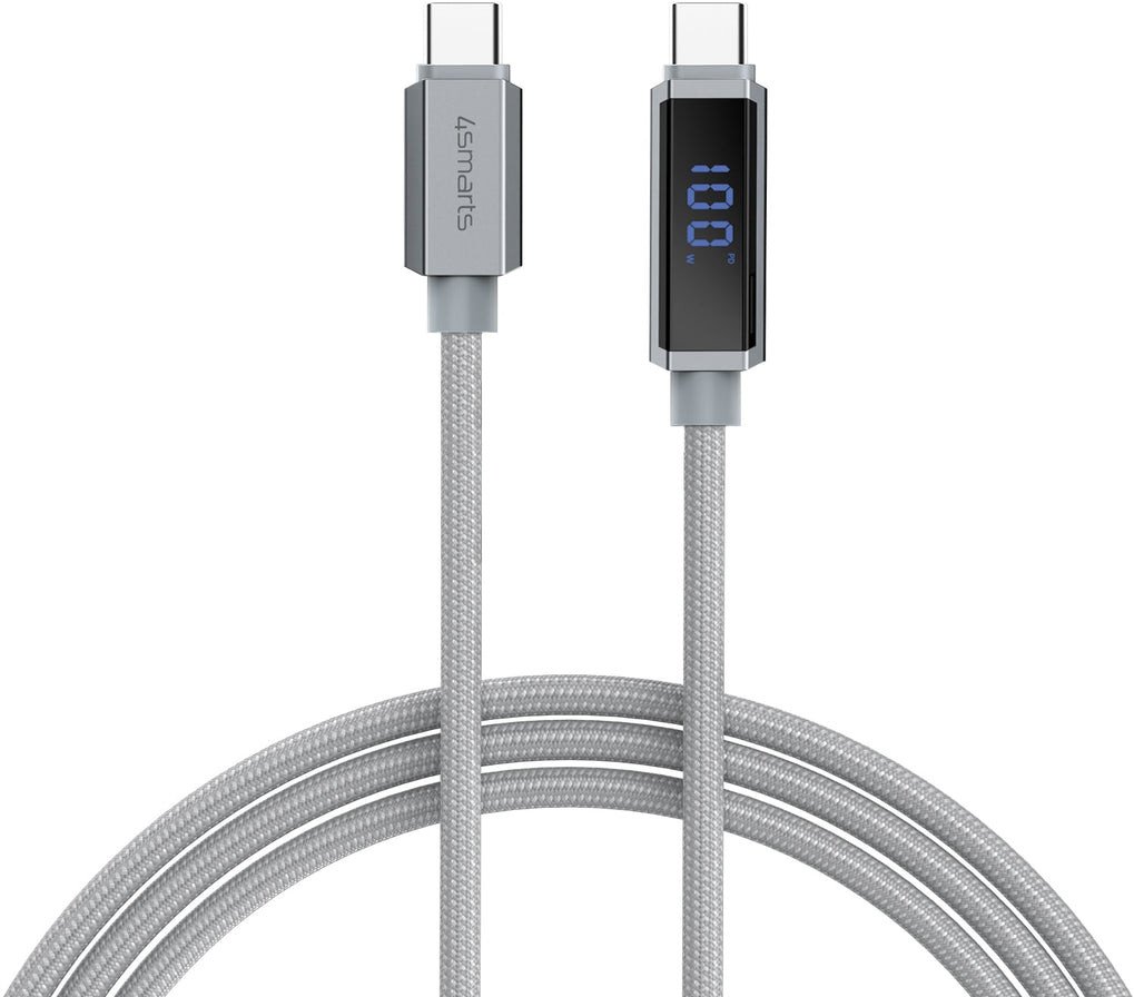 Kabel USB 4smarts USB-C - USB-C 1.5 m Szary (541439)
