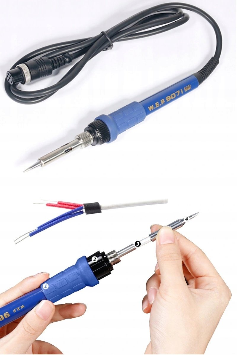 Agam Stacja lutownicza z gorącym powietrzem 2in1 WEP 992D+ Hotair 720W