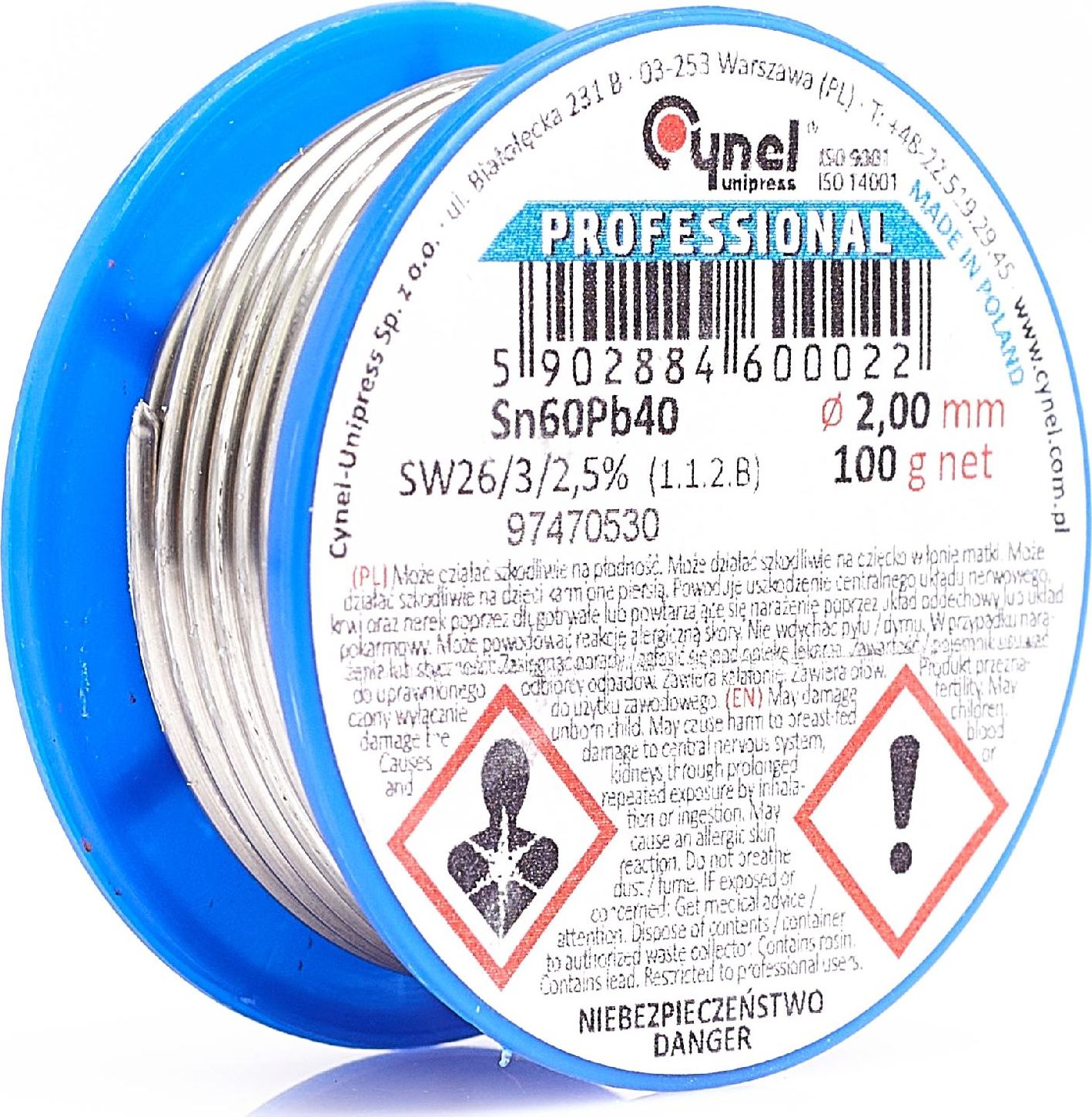 Techrebal Cyna Sn60Pb40-SW26 2,00 100g