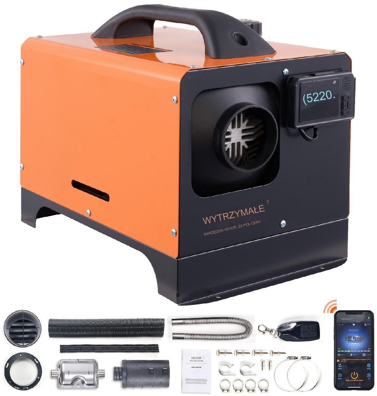 Ogrzewanie postojowe nagrzewnica 12V 5KW