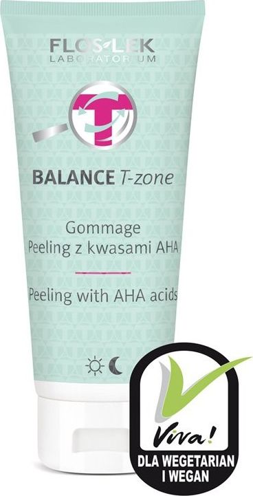 Floslek FLOSLEK_Balance T-Zone Gommage peeling z kwasami AHA 125ml