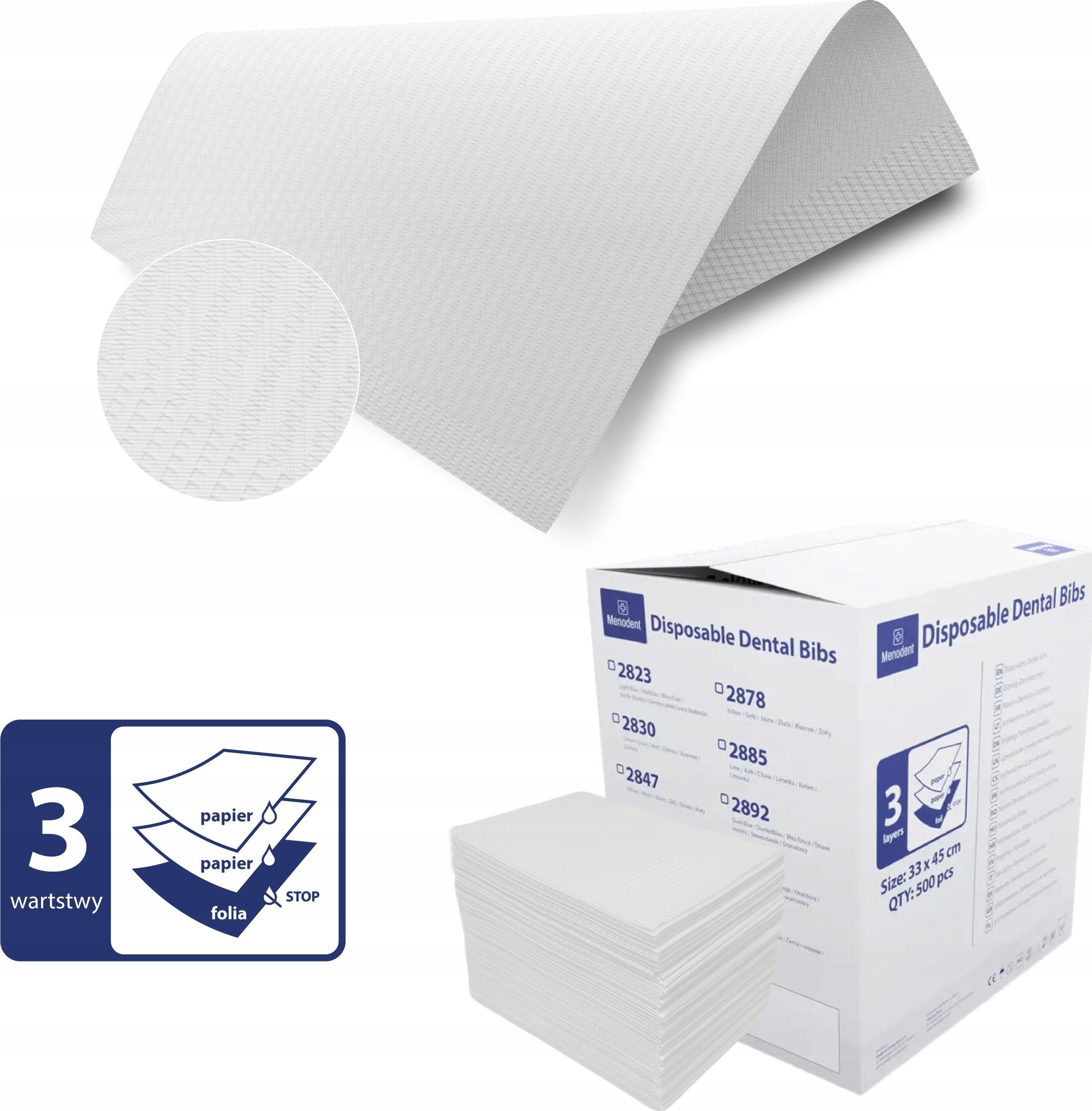 SERWETY PODKŁADY HIGIENICZNE PODFOLIOWANE WODOODPORNE 3 WARSTWY 30SZT PL 8%