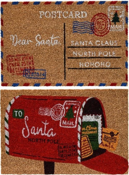 Kaemingk Wycieraczka kokosowa wewnętrzna 40x60cm świąteczne wzory