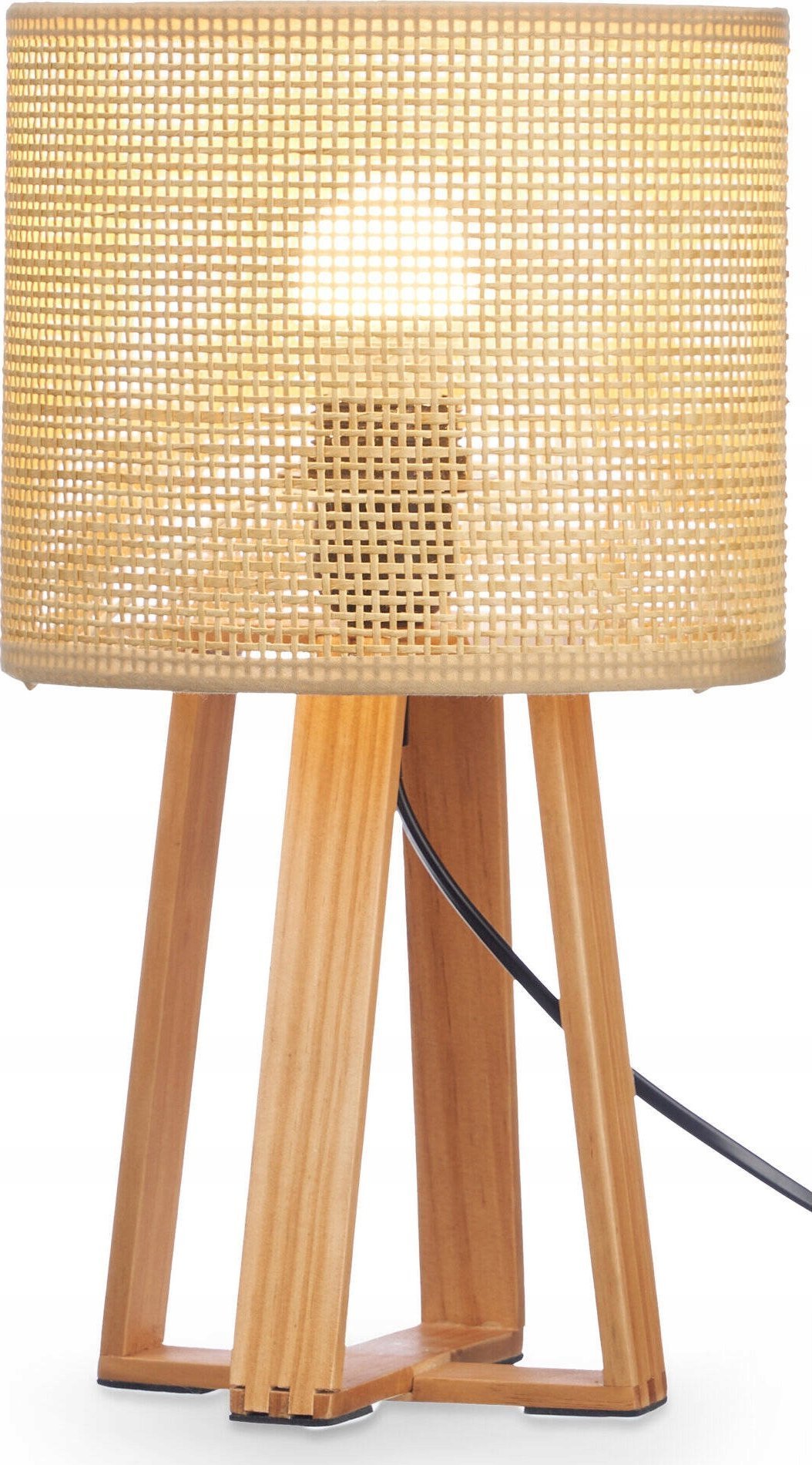 Lampa stołowa Giftdecor Lampka nocna boho NATURAL, 36 cm