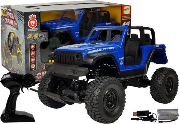 Lean Sport Auto Terenowe Zdalnie Sterowane 4x4 Amortyzatory 2.4G Niebieski