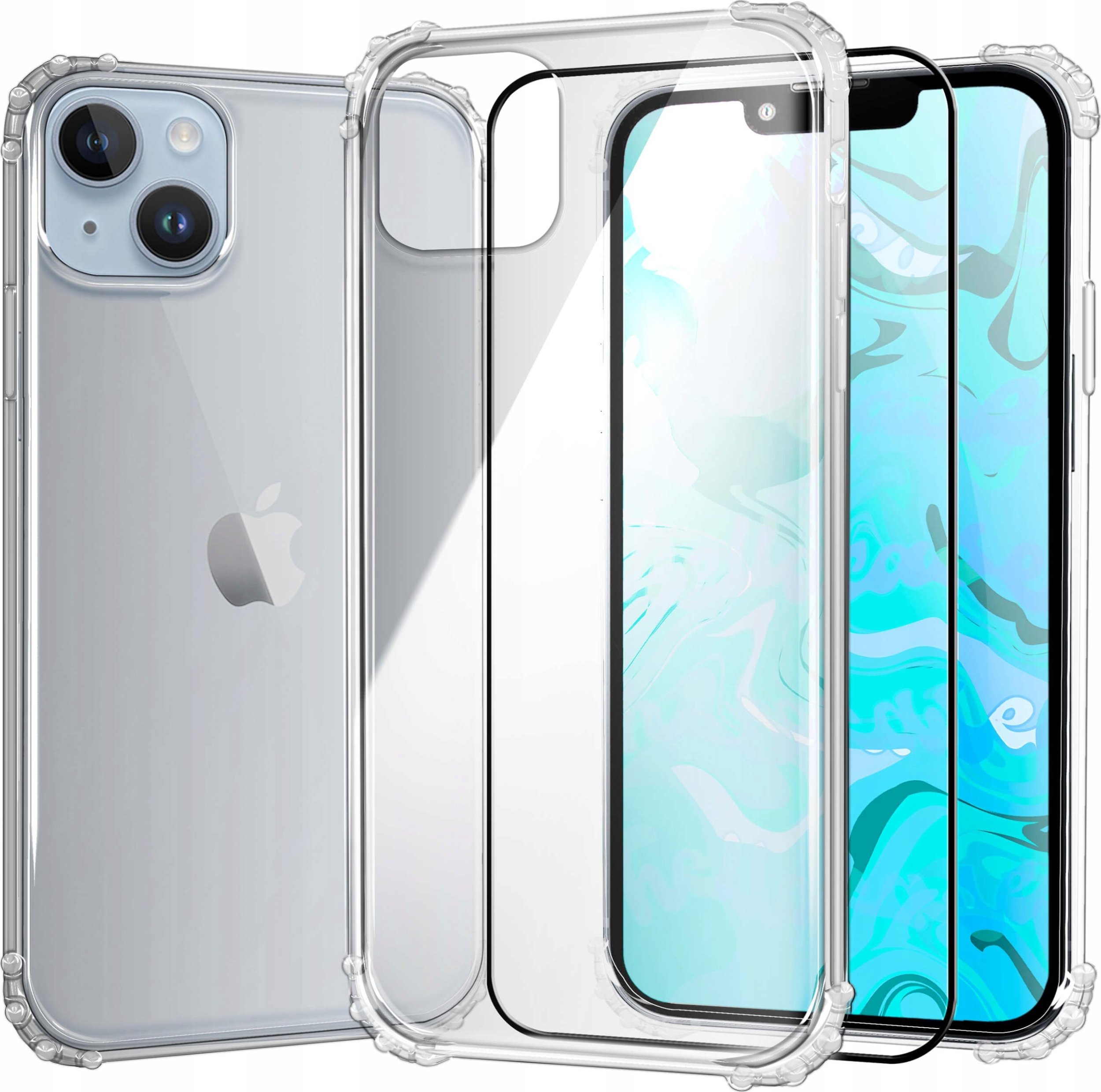 Hello Case ETUI PANCERNE DO IPHONE 14 PLUS | CASE SILIKON GUMOWE SLIM SHOCK SZKŁO