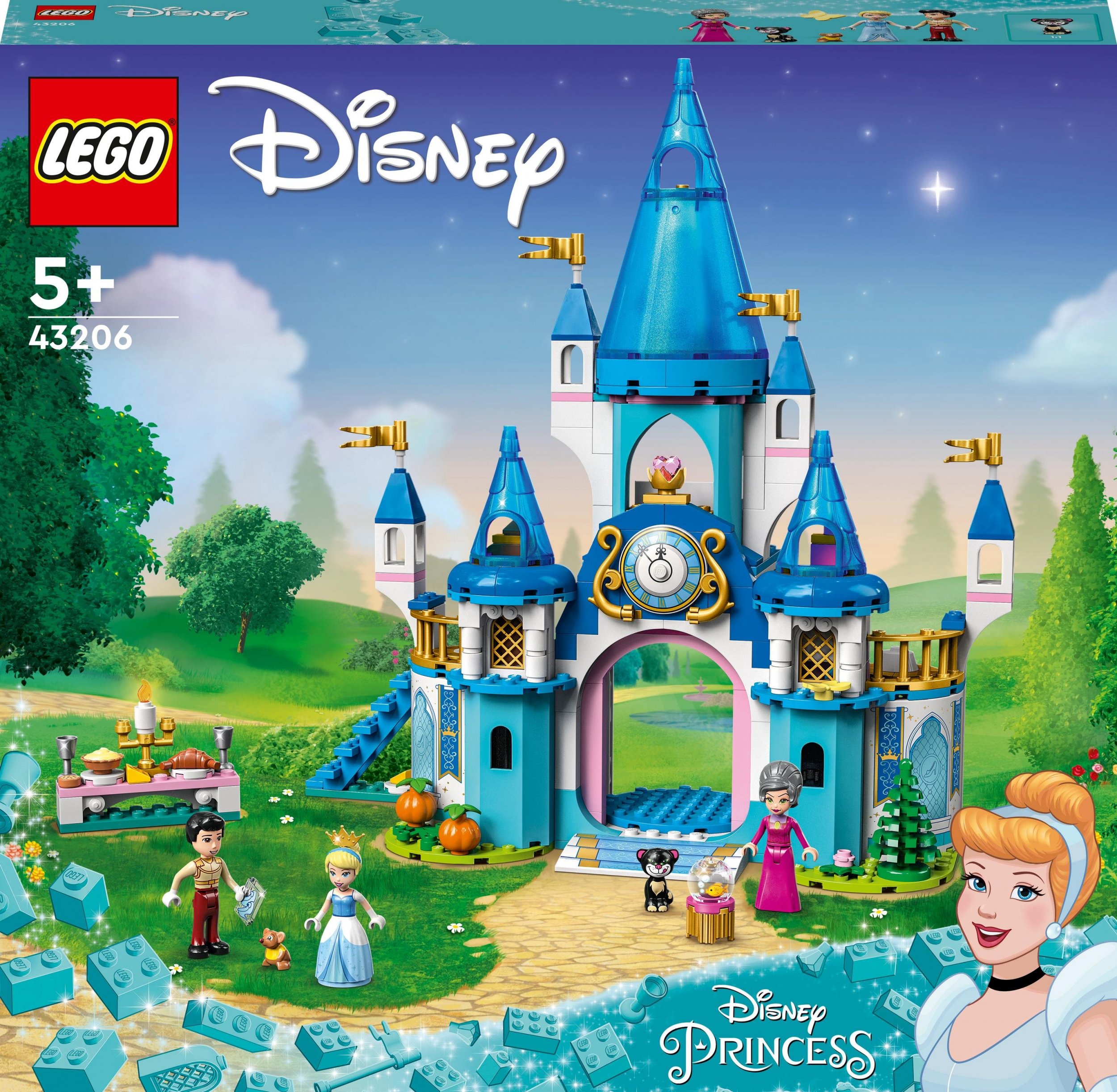 LEGO Disney Princess Zamek Kopciuszka i Księcia z bajki (43206)