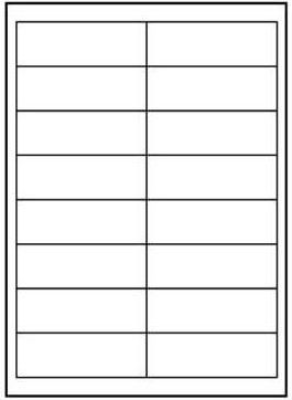 Logo Etykiety A4, matowe, białe, 25 szt.