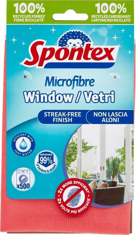 Spontex Microfibra Window Vetri Recycled 1szt 19700612...