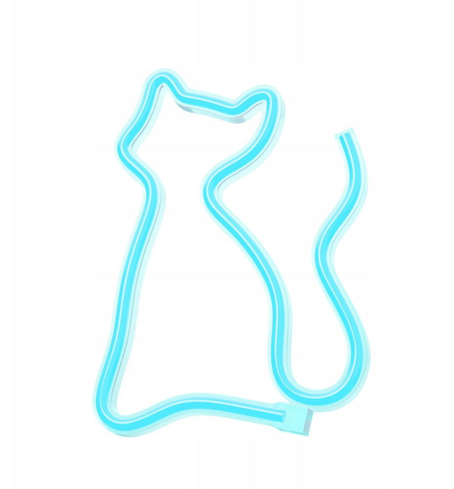 Neon LED KOT turkus NNE24 Neolia