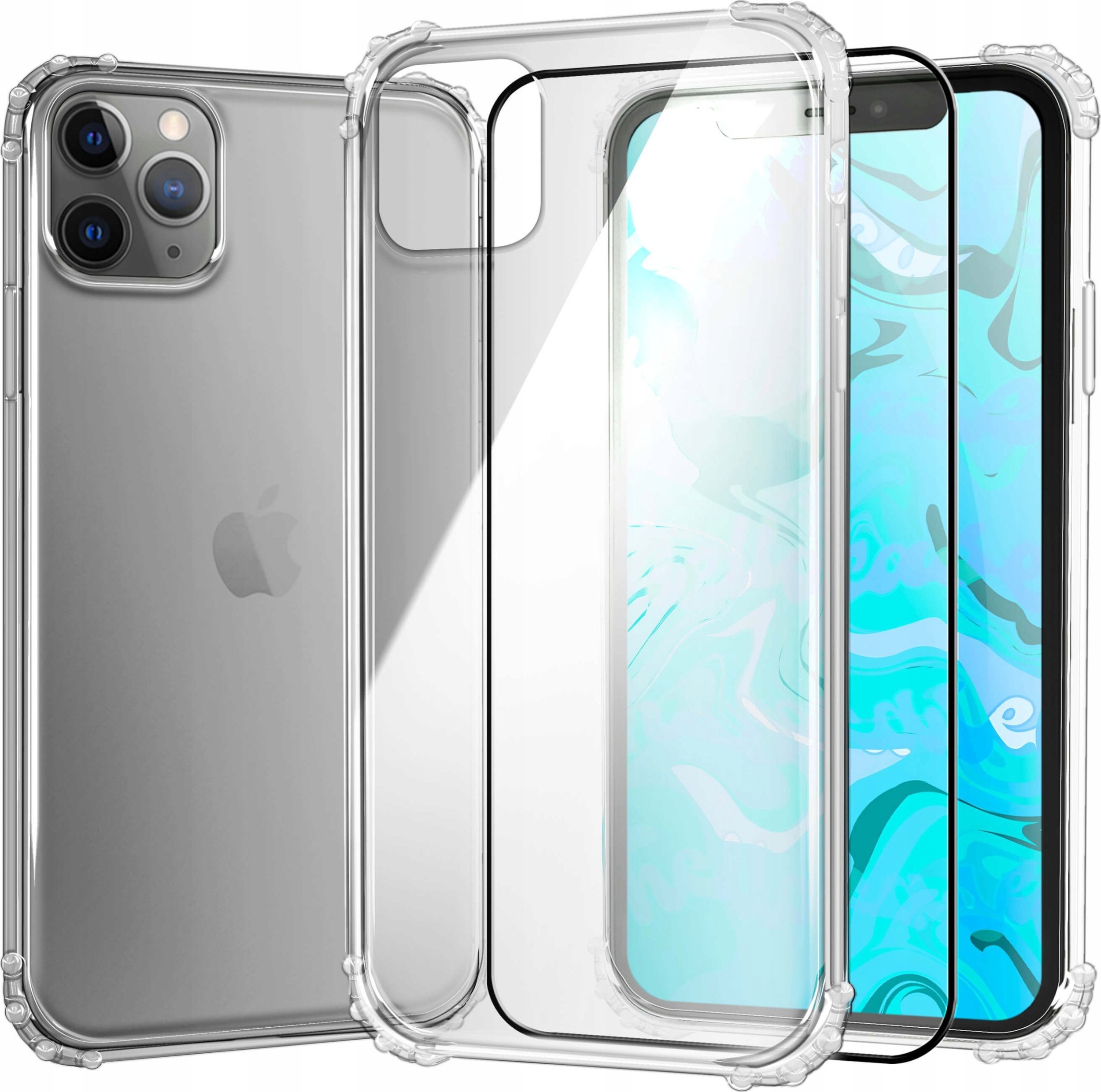 Hello Case ETUI PANCERNE DO IPHONE 11 PRO MAX | CASE SILIKON GUMOWE SLIM SHOCK SZKŁO