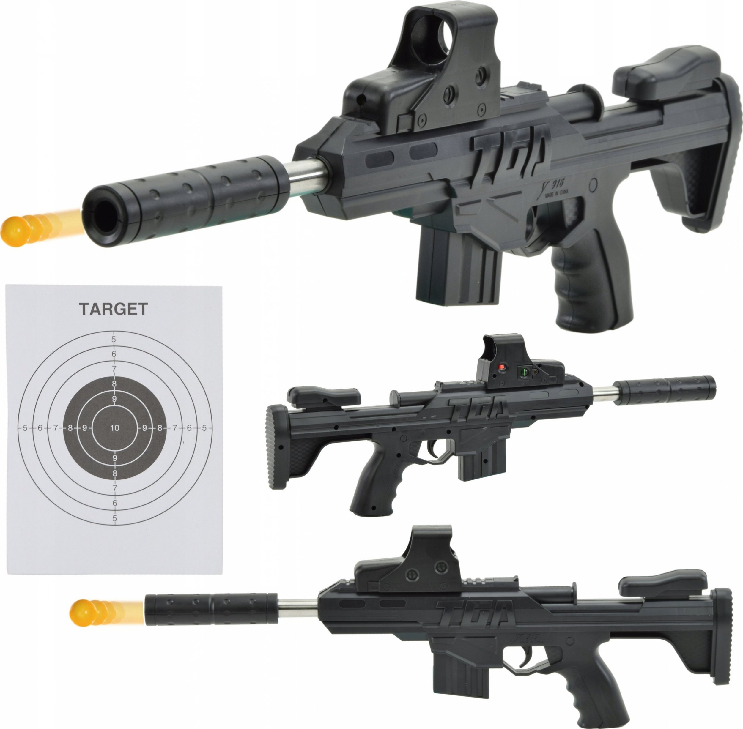 Skleplolki KARABIN PISTOLET NA KULKI LASER ASG REPLIKA 44CM