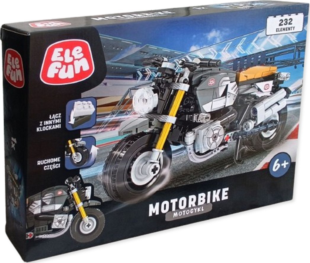 Elefun Klocki Elefun - Motorbike - Motocykl 8820