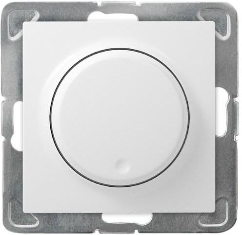 Ospel Ściemniacz przyciskowo-obrotowy Impresja przystosowany do obciążenia żarowego i halogenowego biały (ŁP-8Y/m/00)